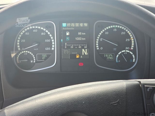 Flatbed truck with tarp MERCEDES-BENZ ATEGO 1427 * ACC * KLIMA * BÄR 1.5T LBW * REMOTE