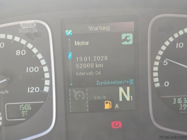 Flatbed truck with tarp MERCEDES-BENZ ATEGO 1427 * ACC * KLIMA * BÄR 1.5T LBW * REMOTE