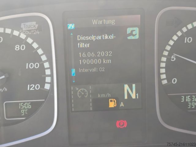 Flatbed truck with tarp MERCEDES-BENZ ATEGO 1427 * ACC * KLIMA * BÄR 1.5T LBW * REMOTE