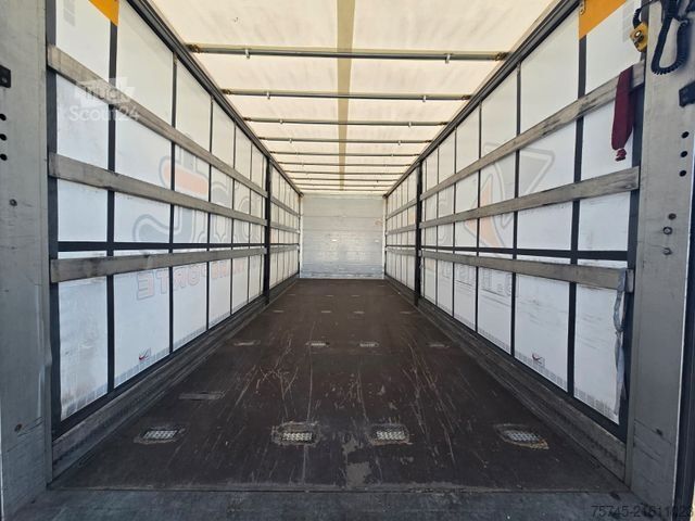 Flatbed truck with tarp MERCEDES-BENZ ATEGO 1427 * ACC * KLIMA * BÄR 1.5T LBW * REMOTE