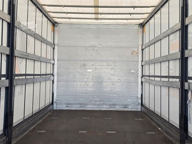 Flatbed truck with tarp MERCEDES-BENZ ATEGO 1427 * ACC * KLIMA * BÄR 1.5T LBW * REMOTE