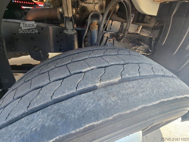 Flatbed truck with tarp MERCEDES-BENZ ATEGO 1427 * ACC * KLIMA * BÄR 1.5T LBW * REMOTE