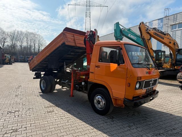 Třístranná sklápěcí dodávka MAN 9.136 3-S.-Kipper + Kran