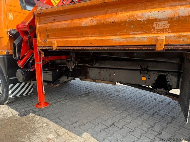 Třístranná sklápěcí dodávka MAN 9.136 3-S.-Kipper + Kran