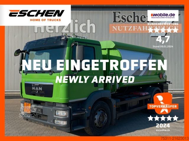 Tanker truck MAN TGM 18.340*Esterer A3*2Kammern*AHK*Oben/Unten