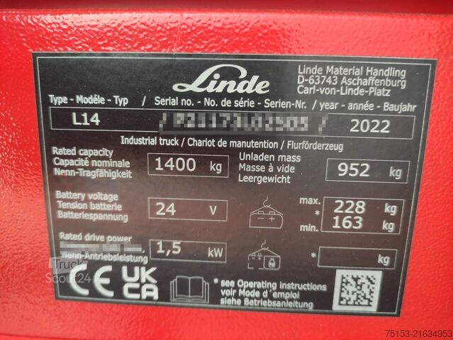 Pallstaplare Linde L14i-1173