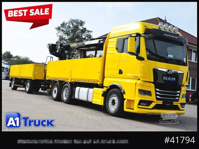 Krautuvas sumontuotas ant sunkvežimio MAN TGX 26.580 LL GM, D38 PK 20.501L Lenkachse,