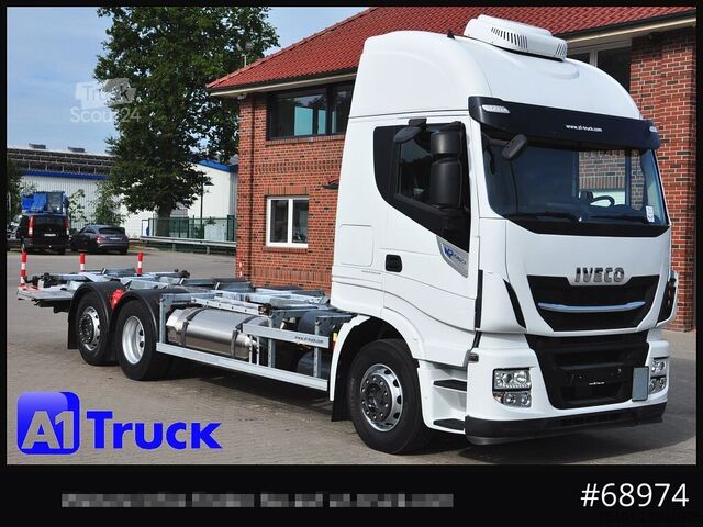 Вантажівка зі змінною надбудовою IVECO AS260SY-46 BDF LNG LBW Lenkachse Steering