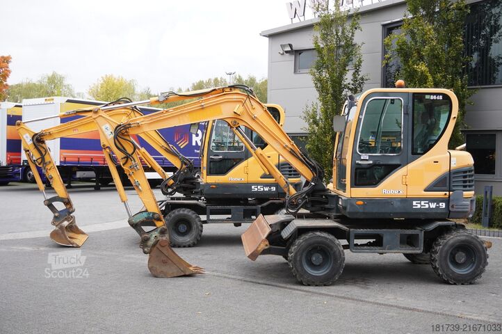 Kerekes kotrógép Hyundai Robex 55W-9 Wheeled Excavator 5.5t / 2pc