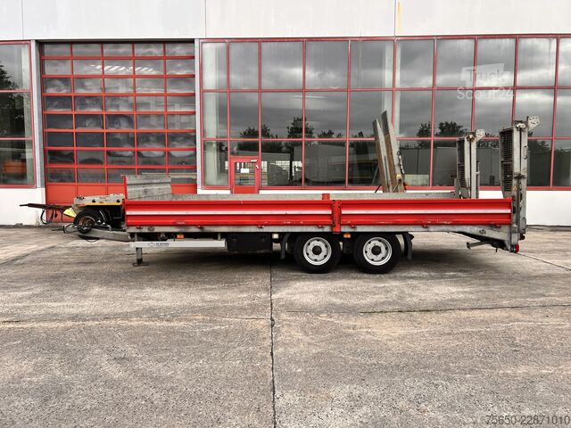 Dieplader oplegger Schmid Fahrzeugbau TUE 105SR  Tandemtieflader, Luftgefedert