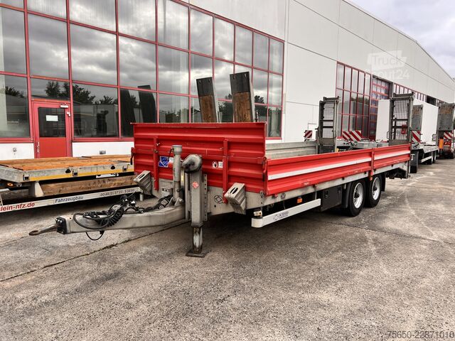 Dieplader oplegger Schmid Fahrzeugbau TUE 105SR  Tandemtieflader, Luftgefedert
