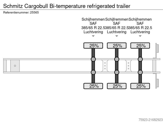 Transporte refrigerado/congelado Schmitz Cargobull Bi-temperature refrigerated trailer