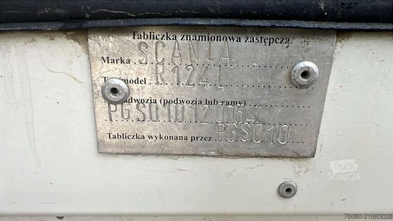 Standaard trekker Scania 124 - 400 (PTO / MANUAL PUMP / POMPE MANUELLE /...