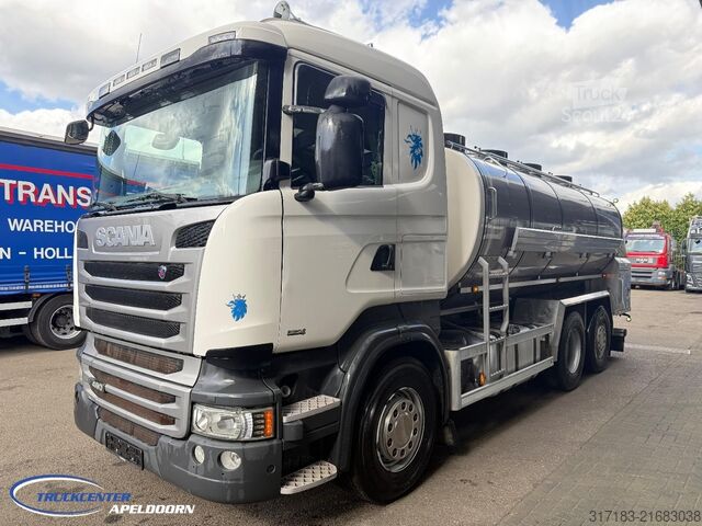 Cisterna Scania R490 RVS tank, Euro 6, Stuuras, Retarder