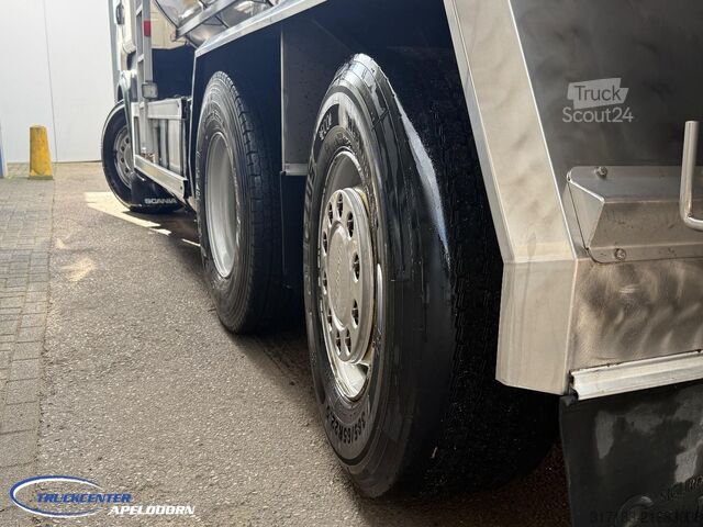 Cisterna Scania R490 RVS tank, Euro 6, Stuuras, Retarder