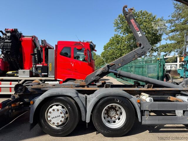 Sistema a braccio con gancio MAN TGS 26.360 6x2 HOOKLIFT + CRANE TEREX ATLAS TLC...