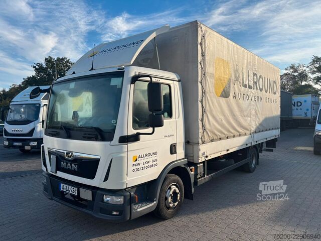 Kombi vozilo sa ceradom MAN TGL 8.190 Pritsche / Plane / LBW