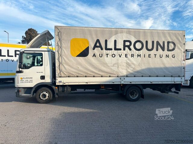 Kombi vozilo sa ceradom MAN TGL 8.190 Pritsche / Plane / LBW