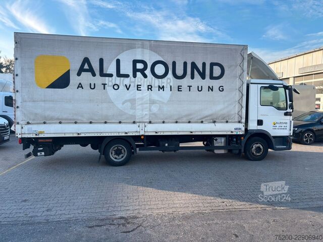 Kombi vozilo sa ceradom MAN TGL 8.190 Pritsche / Plane / LBW