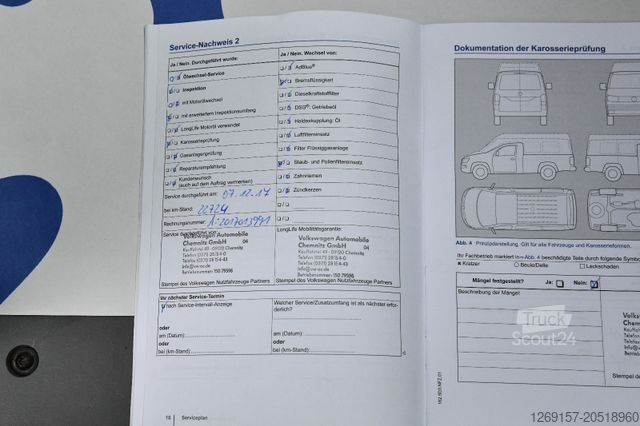 Curtain sider van VOLKSWAGEN Crafter Pritsche Plane 35 mittel L2 Kamera Klima