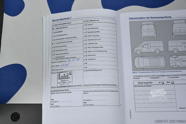 Curtain sider van VOLKSWAGEN Crafter Pritsche Plane 35 mittel L2 Kamera Klima