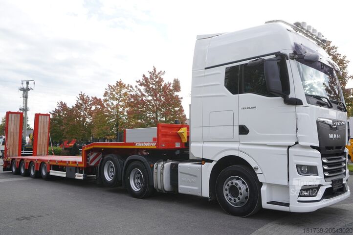 Tracteur & nouvelle remorque surbaissée MAN TGX 28.510 6×2 / BRAND-NEW Kässbohrer LB