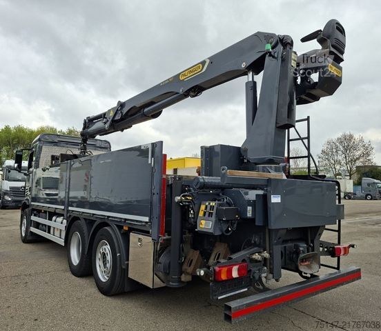 Lastebil med plan MERCEDES-BENZ 2545 L 6x2*4 Antos Kran PK 22.001L TEC Funk AHK