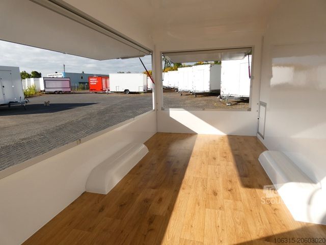 Satış römorku HOFMANN VH25422 leer Verkaufsanhänger Aero Bug und Heck