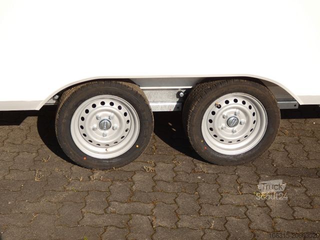 Salgstrailer HOFMANN VH25422 leer Verkaufsanhänger Aero Bug und Heck