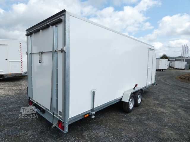 Box trailer BLYSS Kofferanhänger F3561 mit Heckklappe & Seitentür