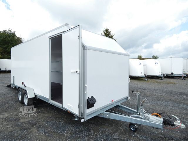 Box trailer BLYSS Kofferanhänger F3561 mit Heckklappe & Seitentür