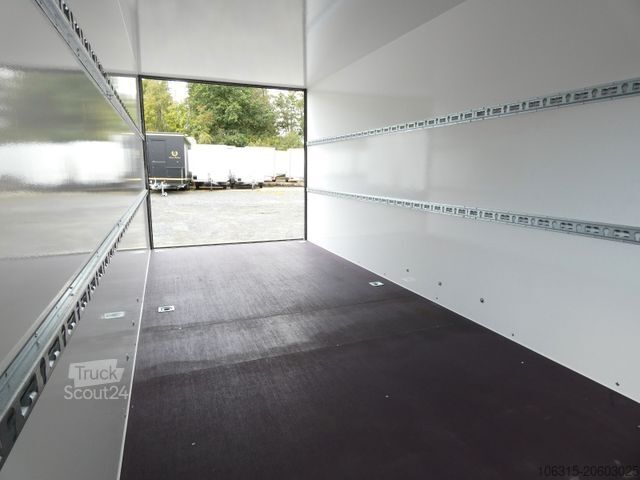 Box trailer BLYSS Kofferanhänger F3561 mit Heckklappe & Seitentür