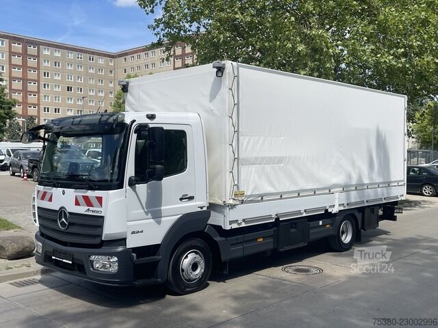 Ponyvával szerelt furgon mercedes-benz ATEGO 824 1.HAND*KLIMA*WEBASTO*NAVI*TOP*