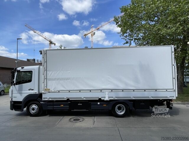 Ponyvával szerelt furgon mercedes-benz ATEGO 824 1.HAND*KLIMA*WEBASTO*NAVI*TOP*