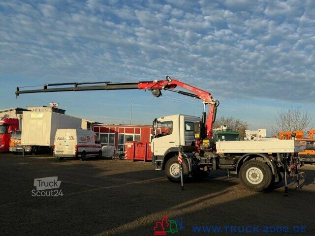Truck mounted crane Mercedes-Benz Atego 1018 4x4 Montage Dachdecker Kran 20m+Winde
