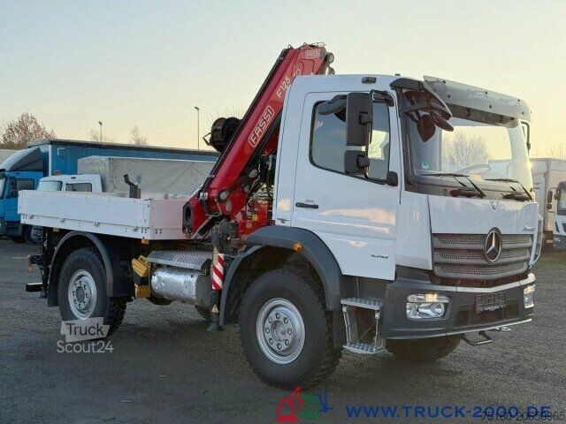 Truck mounted crane Mercedes-Benz Atego 1018 4x4 Montage Dachdecker Kran 20m+Winde