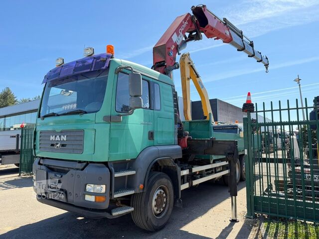 Plataforma de carga MAN TGA 26.480 6x2 PRITSCHE + 52Tm KRAN HMF ODIN K4...