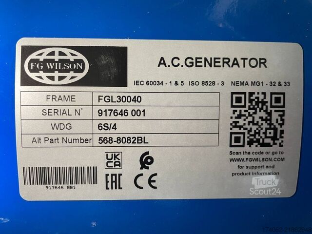 Agregado FG Wilson P110-3 - 110 kVA Open Genset - DPX-16008-O