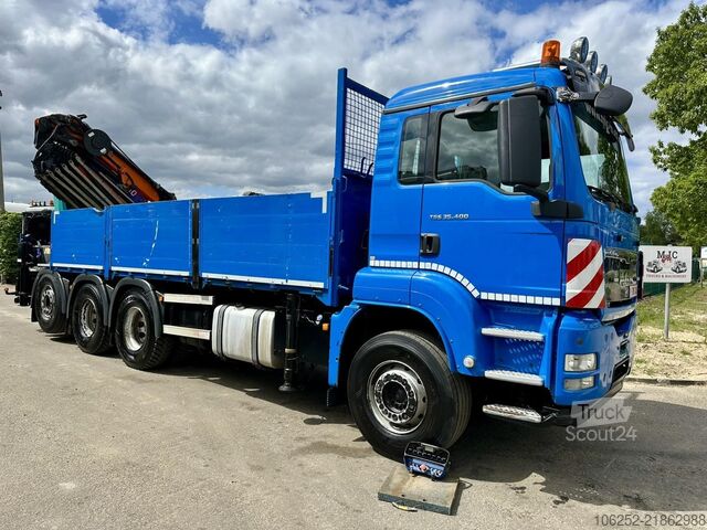 Camión grúa MAN TGS 35.400 8x4 TRIDEM + (32.5m) CRANE HMF 4720 ...