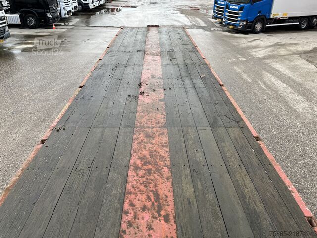 Plattformanhänger Nooteboom OVB-90-05 / 5 axle 12 Ton Hydraulic / BPW Drum ...