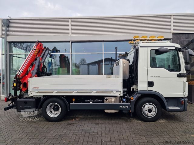 Pick-up pakettiauto MAN TGL 8.250 /Kran/Funk Vorb./Kanalfräse/Warntafel