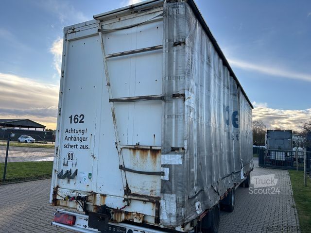 Remolque 3-Achsen Plateau Plane zwangsgelenkt Anhäng -162