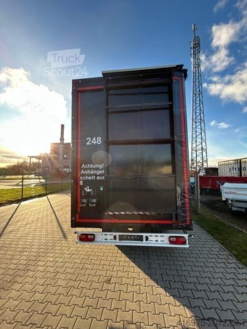 Remolque  3-Achsen Plateau Plane zwangsgelenkt Anhäng -248