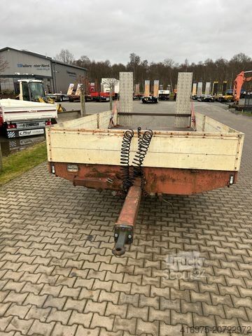 Dieplader oplegger Tonne Tandem Tieflader Anhänger Rampen