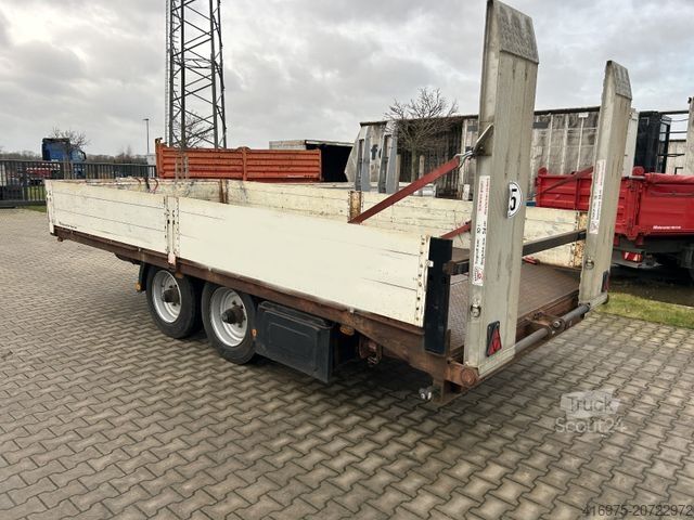 Dieplader oplegger Tonne Tandem Tieflader Anhänger Rampen
