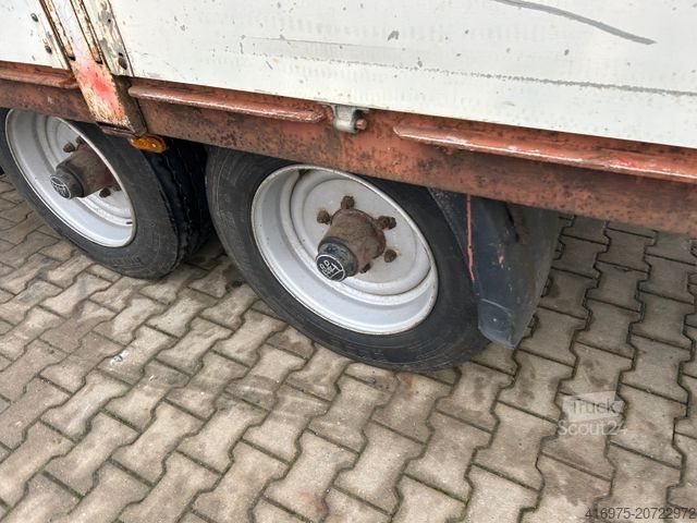 Dieplader oplegger Tonne Tandem Tieflader Anhänger Rampen