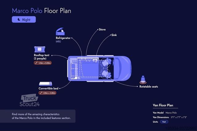Husvagn/husbil MERCEDES-BENZ marco polo