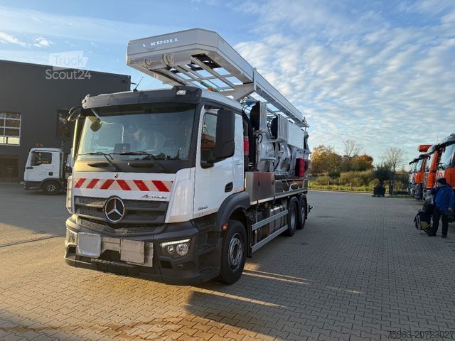 Imutyhjysäiliöauto MERCEDES-BENZ Actros 2546 6x2 NEU! KROLL ADR Sauger 14.500L