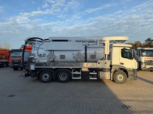 Imutyhjysäiliöauto MERCEDES-BENZ Actros 2546 6x2 NEU! KROLL ADR Sauger 14.500L