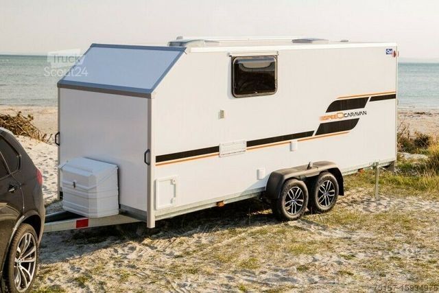 Rulotă  Wohnwagen 500x200x200cm Speedcaravan 2700kg zGG